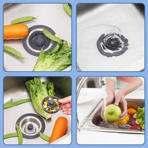 ตัวกรองกันอุดตันแบบป๊อปอัพ 3-in-1 สแตนเลสสำหรับอ่างล้างจานในครัว - Product Image 6