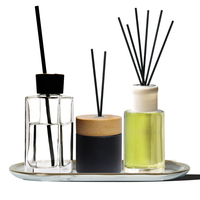 Bouteille d'aromathérapie en verre de luxe, diffuseur de roseaux de Noël, bouteille vide pour diffuseur de roseaux, vente en gros