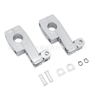 ขายึดที่วางเท้ามอเตอร์ไซค์โมชาร์ก 25 32 38 มม. แบบโครเมียม สำหรับยึดเพื่อความปลอดภัย - Product Image 1