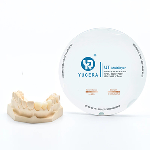 Bloc de zircone multicouche blanc Yucera pour laboratoire dentaire – Fournitures pour couronnes et bridges – Fraisage rapide du zirconium - Product Image 3