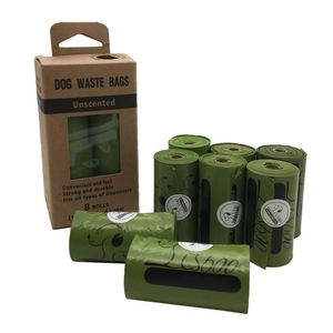 Bolsas para excremento de perro, gruesas, a prueba de fugas, resistentes a desgarros, material HDPE, con asa tipo chaleco, logotipo personalizado impreso, múltiples colores, para limpieza de mascotas al aire libre - Product Image 1