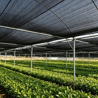 Zwarte HDPE milieuvriendelijke, heavy-duty schaduwdoek voor buitengebruik met UV-bescherming voor landbouw & tuinbouw