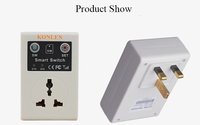 Interruptor de toma de corriente GSM basado en tarjeta Sim Sms llamada Control remoto para automatización del hogar inteligente KONLEN