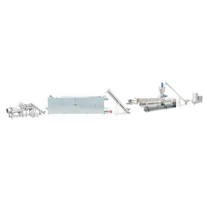 Maize Powder Wheat Flour and Soya Meal Ingrediets Pet Animal Food and Feed Processing Line Double-screw Extruder & Dryer