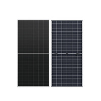Panneaux solaires bifaciaux demi-cellules Solar Hi-MO9 LR7 72HYD 625-660W à 24,4 % d'efficacité, type N, avec cadre en alliage d'aluminium anodisé noir