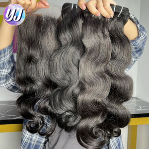 Extensions de <span class=keywords><strong>cheveux</strong></span> humains vierges indiens à double trame, alignées sur la cuticule, longueurs 32, 34, 36, 38, 40, 42 pouces, les plus longues - Product Image 1