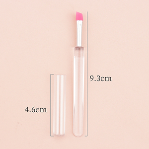 Soft Silicone Eyebrow Eyeliner Makeup Brush With Cap for Women Makeup Tool - Product Image 4
