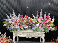 Bouquet de fleurs artificielles personnalisé pour centre de table, boule de fleurs, arrangement de mariage, décoration