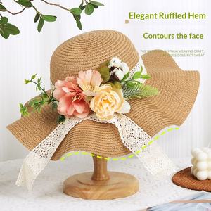 Kit de Matériaux DIY pour Chapeau en Fourrure à Motifs Floraux, Chapeau Haut-de-forme Français, Chapeau de Soleil à Fleurs Séchées, Activité de Préparation pour la Fête des Mères - Product Image 3