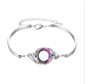 UFOGIFT Frauen Nirvana von Phoenix Armbänder Silber Armreif für Frauen Kristalle Armband