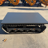 Châssis à chenilles électrique de type plateforme, train de roulement stable pour les petites machines de construction rurales et les machines de transport agricole