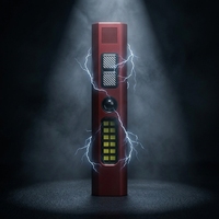 Lampe torche de défense personnelle rechargeable à LED, détecteur de caméra espion ABS, détection IR, brise-vitre d'hôtel, alarme