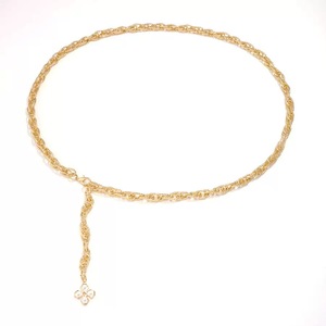 <span class=keywords><strong>Ceinture</strong></span> en alliage perlée pour femme, largeur 1 <span class=keywords><strong>cm</strong></span>, longueur <span class=keywords><strong>105</strong></span> <span class=keywords><strong>cm</strong></span>, style décontracté, fermoir mousqueton - Product Image 6