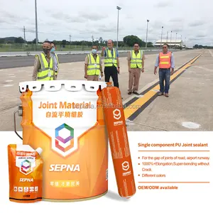 SP360 mastic de gomme de liaison de joint de construction en polyuréthane liquide à emballage unique pour le canal de piste d'aéroport de sous-sol de joint de route