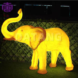 Lámpara pequeña con forma de elefante para decoración navideña en exteriores, iluminación decorativa para parques, calles, centros comerciales y paisajes. - Product Image 2