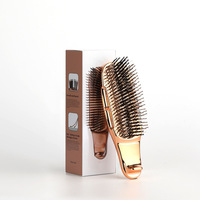 Gmagic Nouveau Peigne de Massage Ionique Nettoyant pour Cuir Chevelu en Plastique, Double Usage Sec et Humide, Brosse Coiffante Confortable