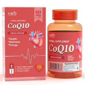 CoQ10 Q10 Kapseln mit Vitamin B3 und Rotem Hefereis-Extrakt Vegane Softgels Private Label OEM ODM Direktlieferung ab Werk - Product Image 1