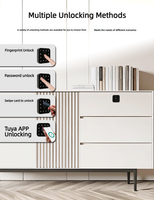 Serrure de meuble intelligente OEM ODM à empreinte digitale, sans clé, biométrique, mot de passe numérique, carte RFID, contrôle par application V380 pour tiroir et casier