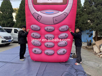 Modèle de téléphone mobile gonflable géant éclairage téléphone gonflable accessoires de dessin animé pour la publicité