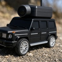 Voiture RC FPV 1:64 avec caméra WiFi HD 720P LED, contrôle par application, télécommande 2,4 GHz pour jeu intérieur et extérieur