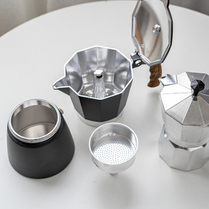 2024 6 tazas estufa Espresso <span class=keywords><strong>Moka</strong></span> Pot personalizado aluminio Espresso Cappuccino <span class=keywords><strong>cafetera</strong></span> <span class=keywords><strong>Moka</strong></span> <span class=keywords><strong>Express</strong></span> - Product Image 4