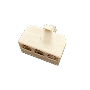 Matériaux écologiques 3 voies Triplex Snap-in Phone line Splitter rj11 - Product Image 4