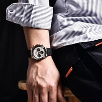 PAGANI DESIGN Top Hot Sale Quarzuhr Small ThrEe Dial Chronograph Wasserdichte leuchtende Business uhren für Herren Reloj Clock