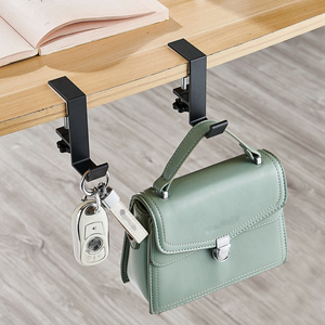 Multi-function Adjustable Desk Hook Portable Desktop <b>Headset</b> <b>Stand</b> Holder Backpack Bag Free Desk Hanger - Product Image 1