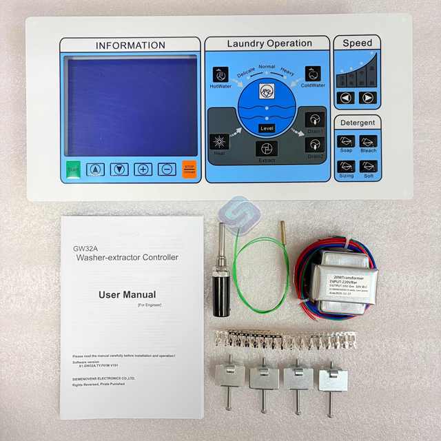 Lavadora Industrial Controlador De Ordenador Completamente Automatico Accesorios Para Equipos De Lavanderia GW32A