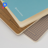 Juego de cuaderno en blanco de tapa blanda A5 de tamaño pequeño personalizado, papel Kraft reciclado, libro de cartón forrado con costura de hilo personalizado