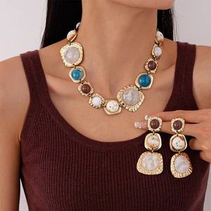 Collar de Moda con Colgante de Corazón Grueso para Mujer, Gargantilla de Cuentas, Joyería Punk Gótica, Accesorios de Moda Urbana - Product Image 1