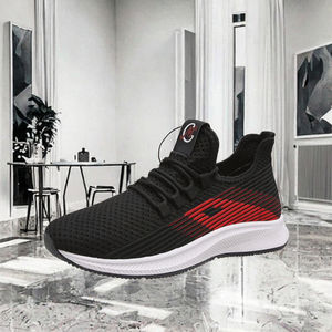 Chaussures de sécurité multifonctionnelles décontractées pour hommes, en cuir et maille respirante, avec semelle extérieure en TPU, légères et flexibles pour l'été, l'automne et l'hiver - Product Image 3