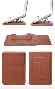Personnalisé 14 16 pouces étanche décontracté durable housse de protection pour ordinateur portable en cuir support pour ordinateur portable avec support adapté pour <span class=keywords><strong>Macbook</strong></span> <span class=keywords><strong>Pro</strong></span> - Product Image 3
