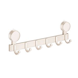 Suction Cup <b>Hook</b> Rack With 5 <b>Hooks</b> Wall Mounted Heavy Duty For Bathroom <b>Kitchen</b> Entryway Storage - Product Image 5