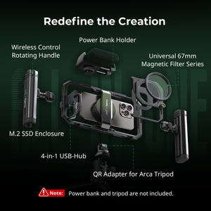 Kit de Vídeo para Celular All-in-One SmallRig 4596 X Brandon Li com Cage de Liberação Rápida para iPhone 16 Pro / Pro Max - Product Image 3