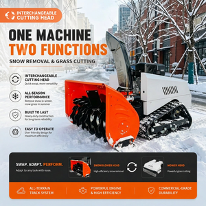 Souffleuse à neige professionnelle certifiée EPA, 15 HP, hybride, à essence, sur chenilles, télécommandée, pour jardin - Product Image 1
