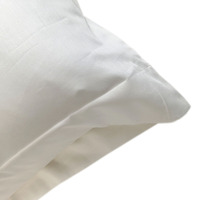 Parure de lit 100 % coton satiné 80S, tissage double jet, drap plat blanc pour hôtel avec design spécial à fente latérale