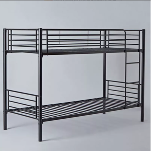 Lit superposé en métal industriel, cadre de lit double, meubles de chambre à coucher pour économiser de l'espace - Product Image 1