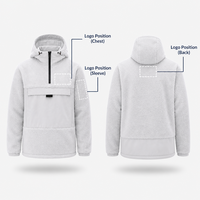 Veste de ski en polaire sherpa pour homme, blanche, imperméable, veste de snowboard, veste de ski 3L, fabricants de vestes de ski, vente en gros OEM