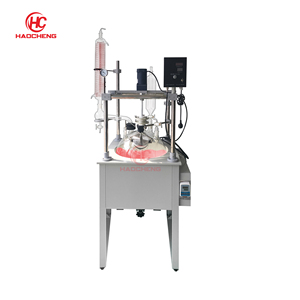 Phòng thí nghiệm 1-5 lít đơn lớp hóa chất sưởi ấm vỏ bọc kính lò phản ứng với tốc độ và nhiệt độ điều khiển - Product Image 5