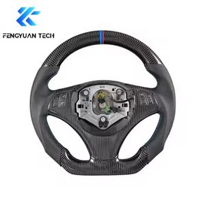Volante de Fibra de Carbono con LED y Alcántara para <span class=keywords><strong>BMW</strong></span> E46 M3 Touring Interior Coupw 328i <span class=keywords><strong>330i</strong></span> Ci Xi 2000 2001 <span class=keywords><strong>2002</strong></span> 2003 2004 2005 - Product Image 1