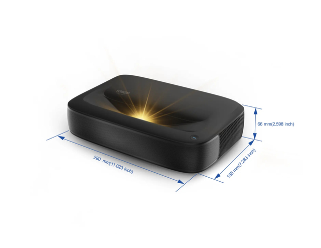 YDH-H2 2000 Lumens DLP Display 4K Laser TV Projector Android 150 Inch IR Remote Control Auto Focus Portable Laser TV Projector