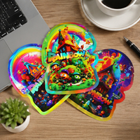Sachets personnalisés imprimés découpés sur mesure, irréguliers, refermables, anti-odeur, en Mylar, pour bonbons, 3,5g 7g, sacs de forme spéciale