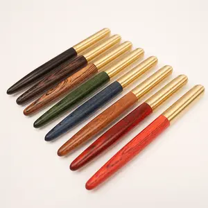 Wooden Luxury Refillable Ink Fountain Pen With Custom Logo Best Vintage Antique Special Gift Luxury Pen For Business Gift