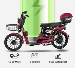 Seven-Color Jasmine Integrated-Frame Rear <b>Hub</b> 48V Brushless Hydraulic Disc Brakes Dual Suspension Lithium-Ion QCML-1 Integrated - Product Image 5