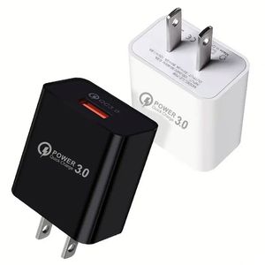 QC3.0 Usb Wall Quick Charger 20W 18W 5V 3A EU US <b>Plug</b> Fast Chargers <b>Adapter</b> for Smartphones - Product Image 1