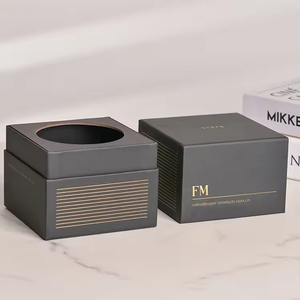 Boîte à bougies de luxe personnalisée en gros pour OEM avec revêtement UV et logo en relief - <span class=keywords><strong>Emballage</strong></span> cadeau en papier recyclable avec impression interne - Product Image 3