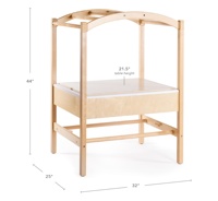 Table d'activités en bois Montessori pour jardin d'enfants et garderie Mobilier d'espace de découverte sensorielle pour chambre à coucher et salle de bain