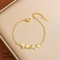 Bracelet unisexe en acier inoxydable plaqué or 18 carats, bijoux fins de luxe, élégant, simple, brillant et durable, bijoux pour femmes en gros