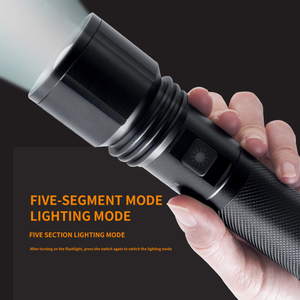 Cao Powered <span class=keywords><strong>lumens</strong></span> siêu sáng ngọn đuốc chiến thuật ánh sáng cuộc sống lâu dài có thể sạc lại LED đèn pin cho nhà ngoài trời - Product Image 2